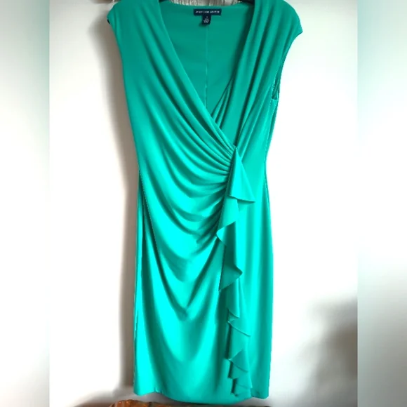 slim fit dress slacks Juvenile dress Emily in forest green color  American Ballroom Couture